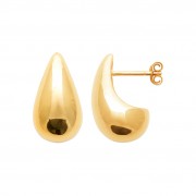 BOUCLES D'OREILLES "Gouttes" Plaqué or Collection "Urban"