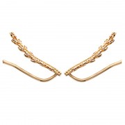 BOUCLES D'OREILLES Contours d'oreilles Plaqué or 18Kt