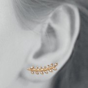 BOUCLES D'OREILLES Contours d'oreilles Plaqué or 18Kt