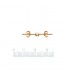 Earrings Gold plated 18Kt Serti clos ronds Ø 2 Earrings Gold plated 18Kt Serti clos ronds Ø 2