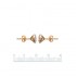 Earrings Gold plated 18Kt Serti clos ronds Ø 6 Earrings Gold plated 18Kt Serti clos ronds Ø 6