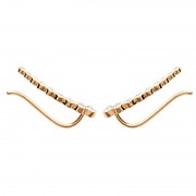 BOUCLES D'OREILLES Contours d'oreilles Plaqué or 18Kt