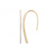 BOUCLES D'OREILLES Plaqué or Collection "Diamonds"