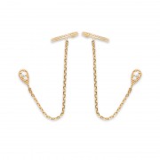 BOUCLES D'OREILLES Plaqué or Collection "Le Chic Oriental"