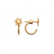 BOUCLES D'OREILLES Plaqué or Collection "Mon soleil"