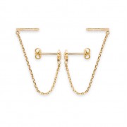 BOUCLES D'OREILLES Plaqué or Collection "Mon soleil"