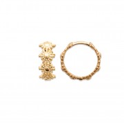 BOUCLES D'OREILLES Plaqué or Collection "Mon soleil"