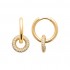 Earrings Gold plated 18Kt collection "Diamonds" Earrings Gold plated 18Kt collection "Diamonds"
