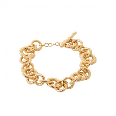 Gold-plated bracelet 750 3MIC