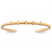 JONC PLAQUÉ OR 750 3MIC Collection "Bohême"