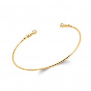 BRACELET - JONG PLAQUE OR 18Kt Collection "Diamonds"