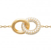 BRACELET Plaqué or 18Kt Collection "Diamonds"