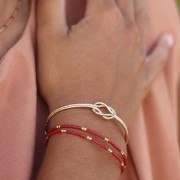 BRACELET JONC Plaqué or