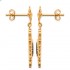 Earrings Gold plated 750 3mic "Agate noire" Earrings Gold plated 750 3mic "Agate noire"