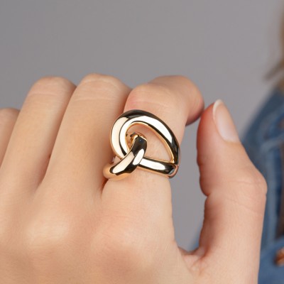 GOLD PLATED Ring 18Kt collection "Bohème"
