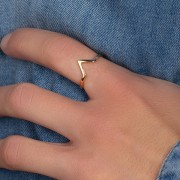 BAGUE Plaqué OR 750 Collection "Urban"