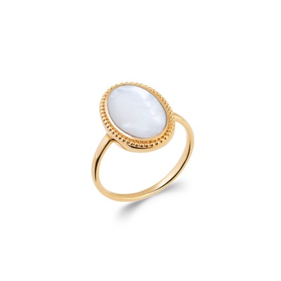 GOLD PLATED RING Collection "Jolie Nacre" 