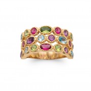 Bague Plaqué or 18Kt Collection "My star"