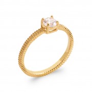 BAGUE Plaqué OR 18Kt Collection "Diamonds"