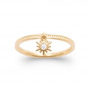 Bague Plaqué or 18Kt Collection "Mon soleil"