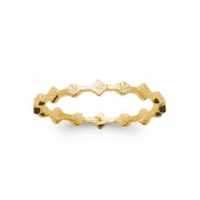 BAGUE Plaqué OR 750 Collection "Or marteler"