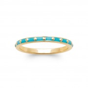 BAGUE Plaqué OR 750 EMAIL