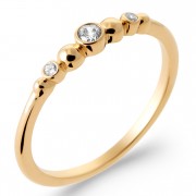 BAGUE Plaqué OR 18Kt Collection "Diamonds"