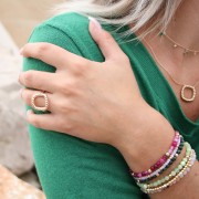 BAGUE Plaqué OR 18Kt Collection "Bohème"