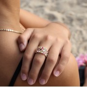 Bague Plaqué or 18Kt Collection "My star"