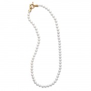 COLLIER PLAQUE OR 18Kt Collection "Perles"