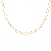 COLLIER PLAQUE OR 18Kt Collection "Trombone" Ciseler