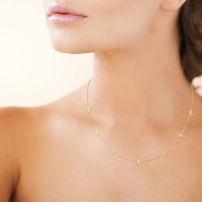 GOLD PLATED NECKLACE 750 Collection "Mon Solei"