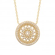 GOLD PLATED NECKLACE Collection "Diamonds"