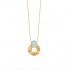 GGOLD PLATED NECKLACE 750 "Semi-precious stones" blue agate GGOLD PLATED NECKLACE 750 "Semi-precious stones" blue agate