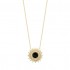 NECKLACE GOLD PLATED "Agate noire" NECKLACE GOLD PLATED "Agate noire"