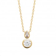 COLLIER PLAQUE OR 18Kt Collection "Diamonds"