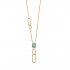 GOLD PLATED NECKLACE 750 Collection "Pierres véritables" Amazonite GOLD PLATED NECKLACE 750 Collection "Pierres véritables" Amazonite
