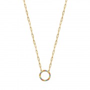 COLLIER PLAQUE OR 18Kt Collection "Diamonds"