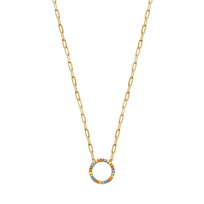 GOLD PLATED NECKLACE Collection "Diamonds"