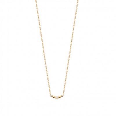 GOLD PLATED NECKLACE 750 Collection "Diamonds"