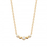 COLLIER PLAQUE OR 18Kt Collection "Diamonds"