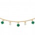 NECKLACE GOLD PLATED Crystals "Etoile verte" NECKLACE GOLD PLATED Crystals "Etoile verte"