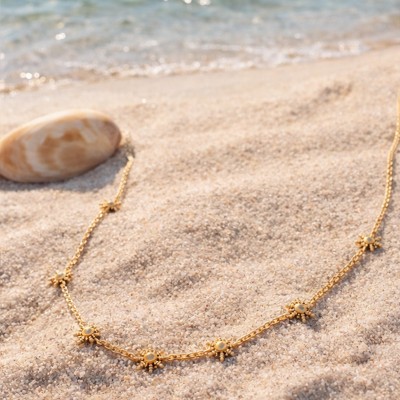 GOLD PLATED NECKLACE 750 Collection "Mon Solei"