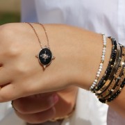 COLLIER Plaqué or EMAIL