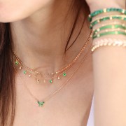 COLLIER PLAQUE OR 18Kt Collection "Diamonds"