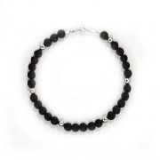 Le fil de bracelet Homme Grave Noir