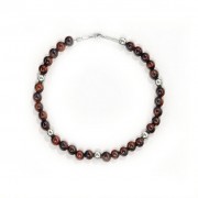 Le fil de bracelet Homme Grave « Ebene » marron