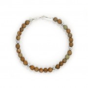 Le fil de bracelet Homme Grave Marron