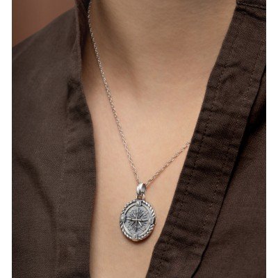 Pendant Silver 925 "Eternal Compass"