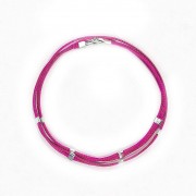 Le fil de bracelet Accord de duo Fuchsia rose